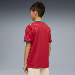 2026 Portugal Youth Stadium Home Soccer Jersey Club Red-Green Lagoon 