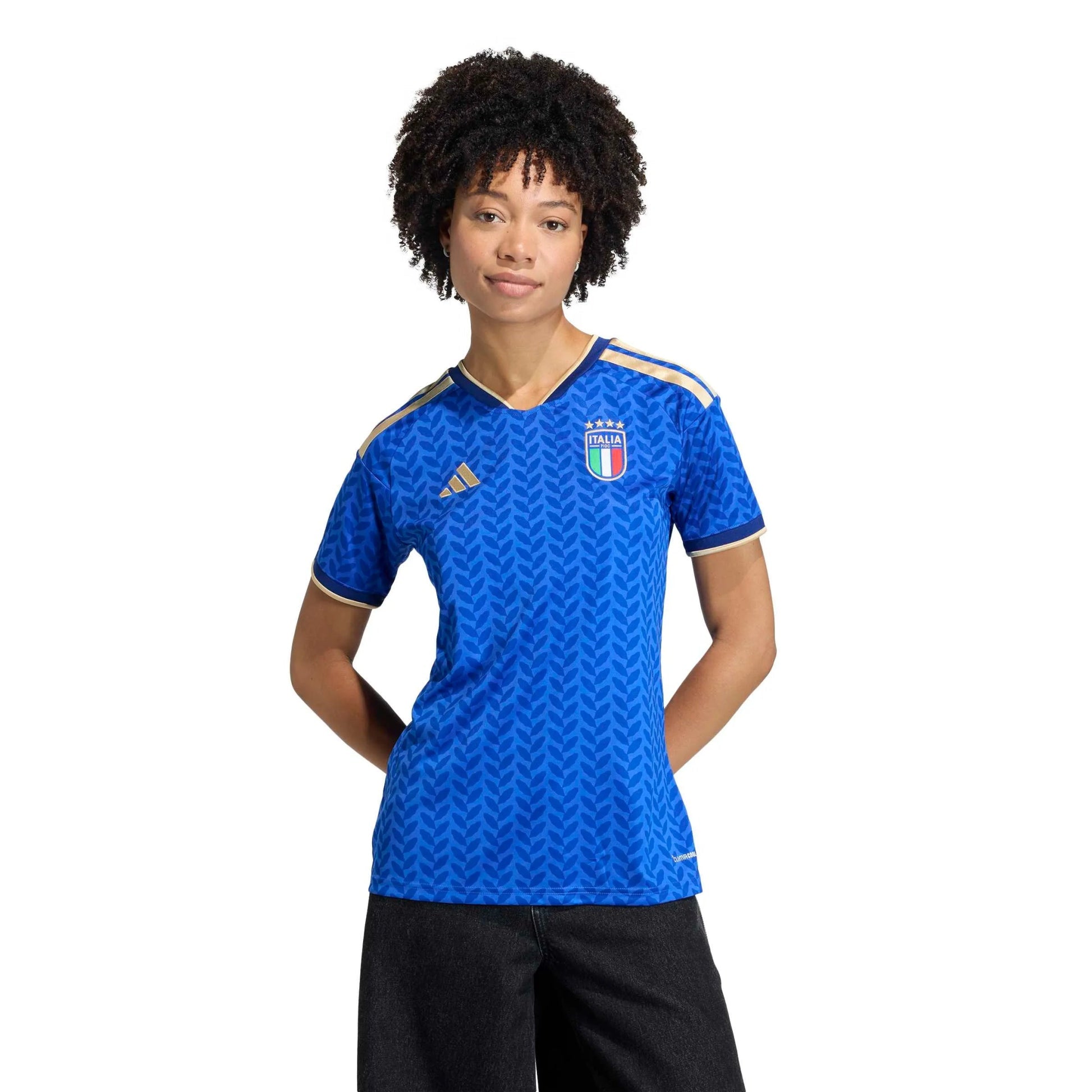 2026 Italy Women's Stadium Home Soccer Jersey Bold Blue 