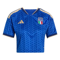2026 Italy Women's Stadium Home Cropped Soccer Jersey
