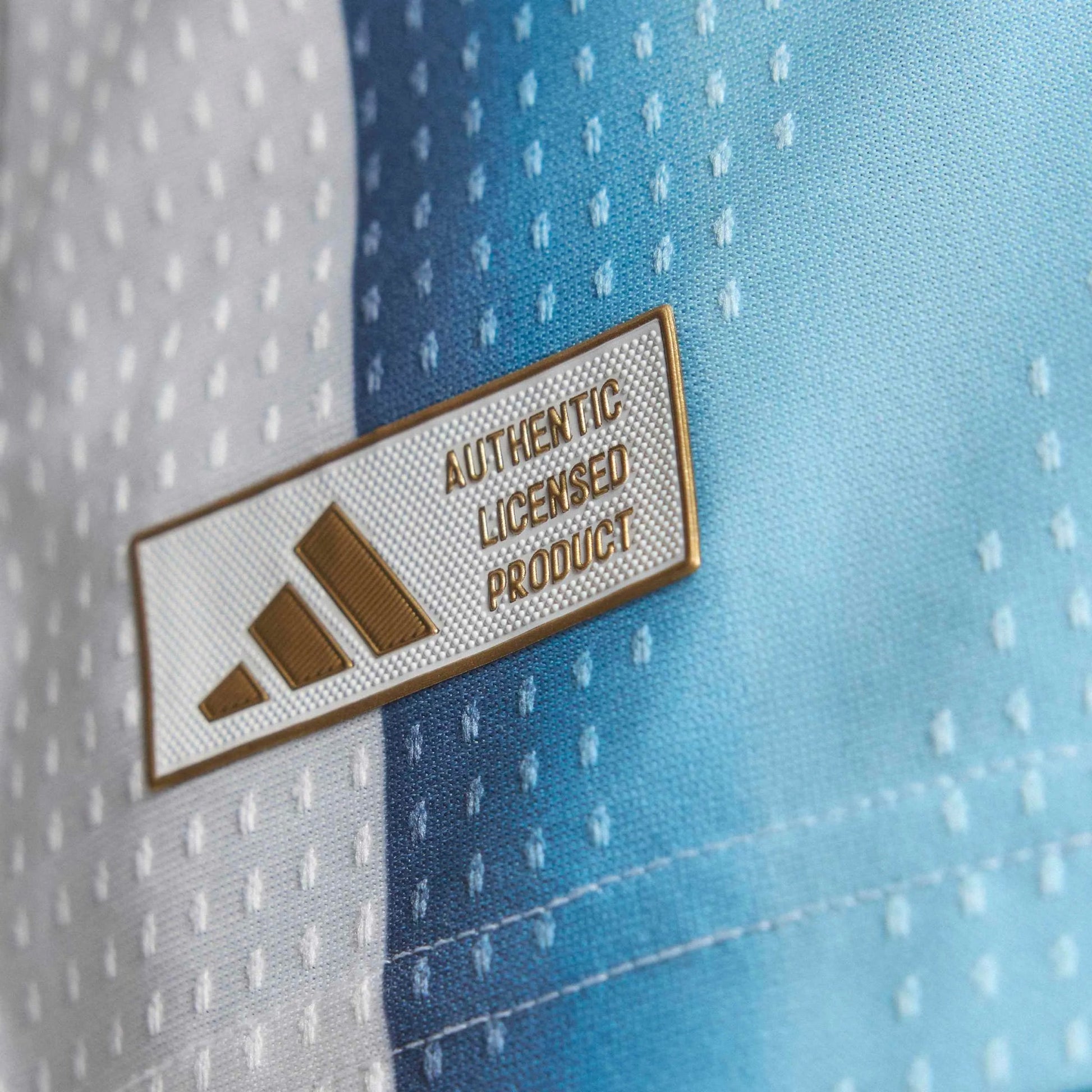 2026 Argentina Men's Authentic Home Soccer Jersey White / Icey Blue / Light Blue 