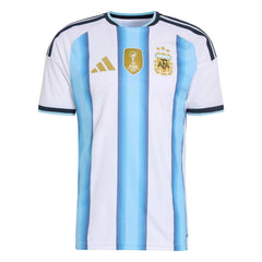 2026 Argentina Men's Authentic Home Soccer Jersey White / Icey Blue / Light Blue 