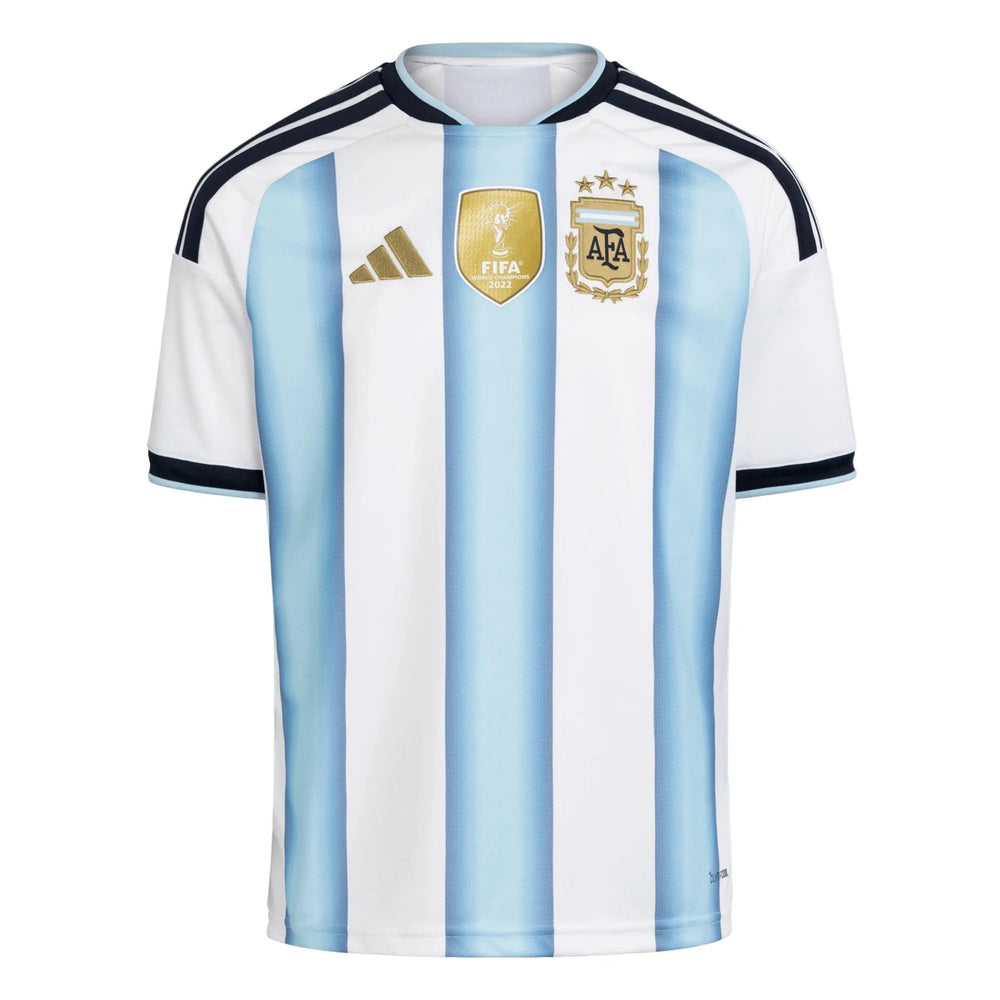 2026 Argentina Youth Stadium Home Soccer Jersey White / Icey Blue / Light Blue 