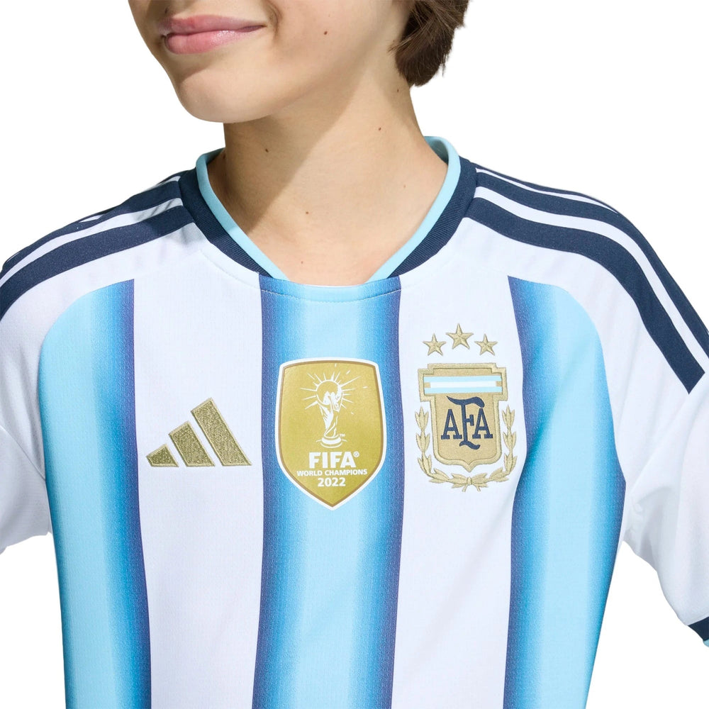 2026 Argentina Youth Stadium Home Soccer Jersey