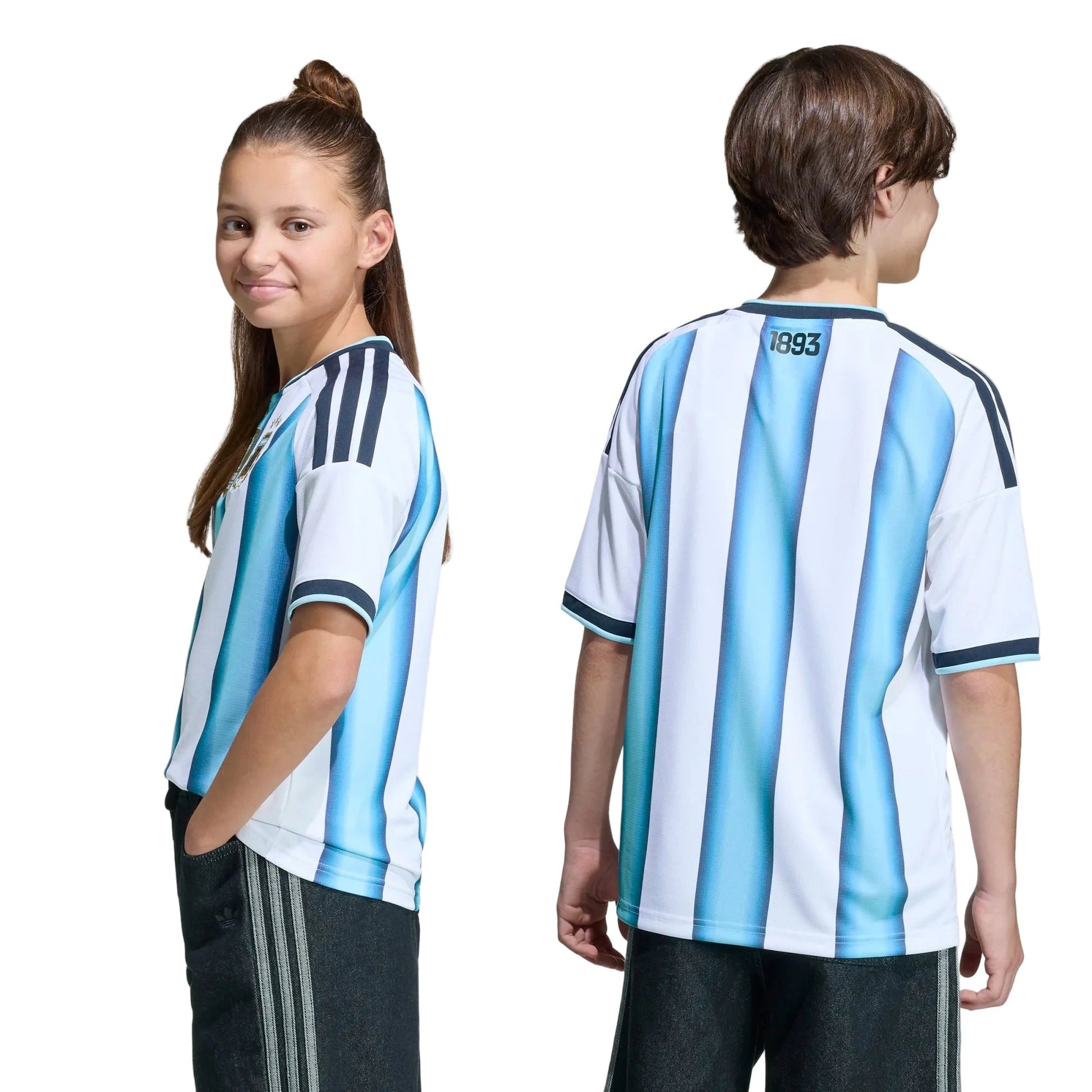 2026 Argentina Youth Stadium Home Soccer Jersey