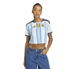 2026 Argentina Women's Stadium Home Cropped Soccer Jersey