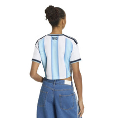 2026 Argentina Women's Stadium Home Cropped Soccer Jersey