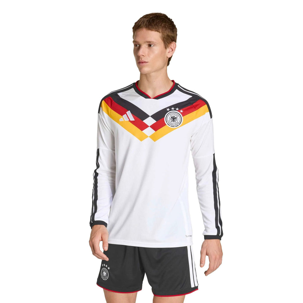 2026 Germany Men's Stadium Home Long-Sleeve Soccer Jersey White 