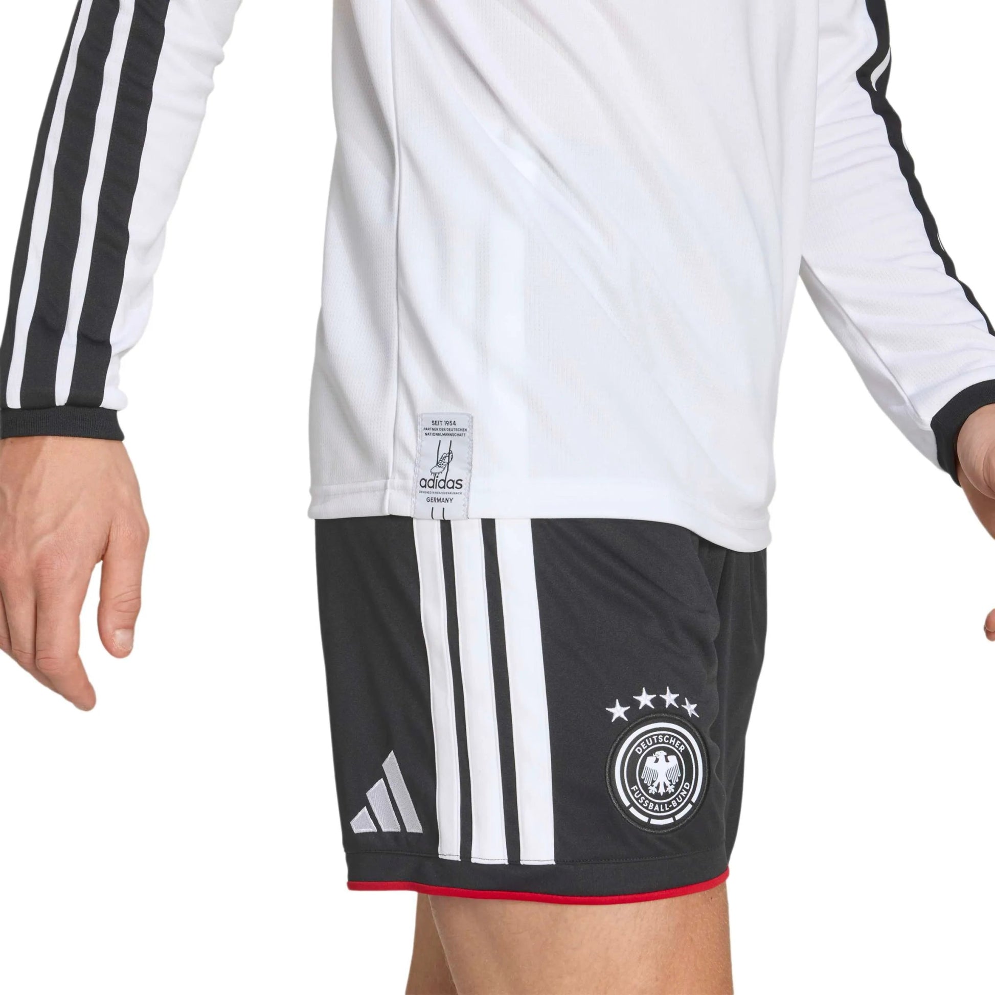2026 Germany Men's Stadium Home Long-Sleeve Soccer Jersey White 