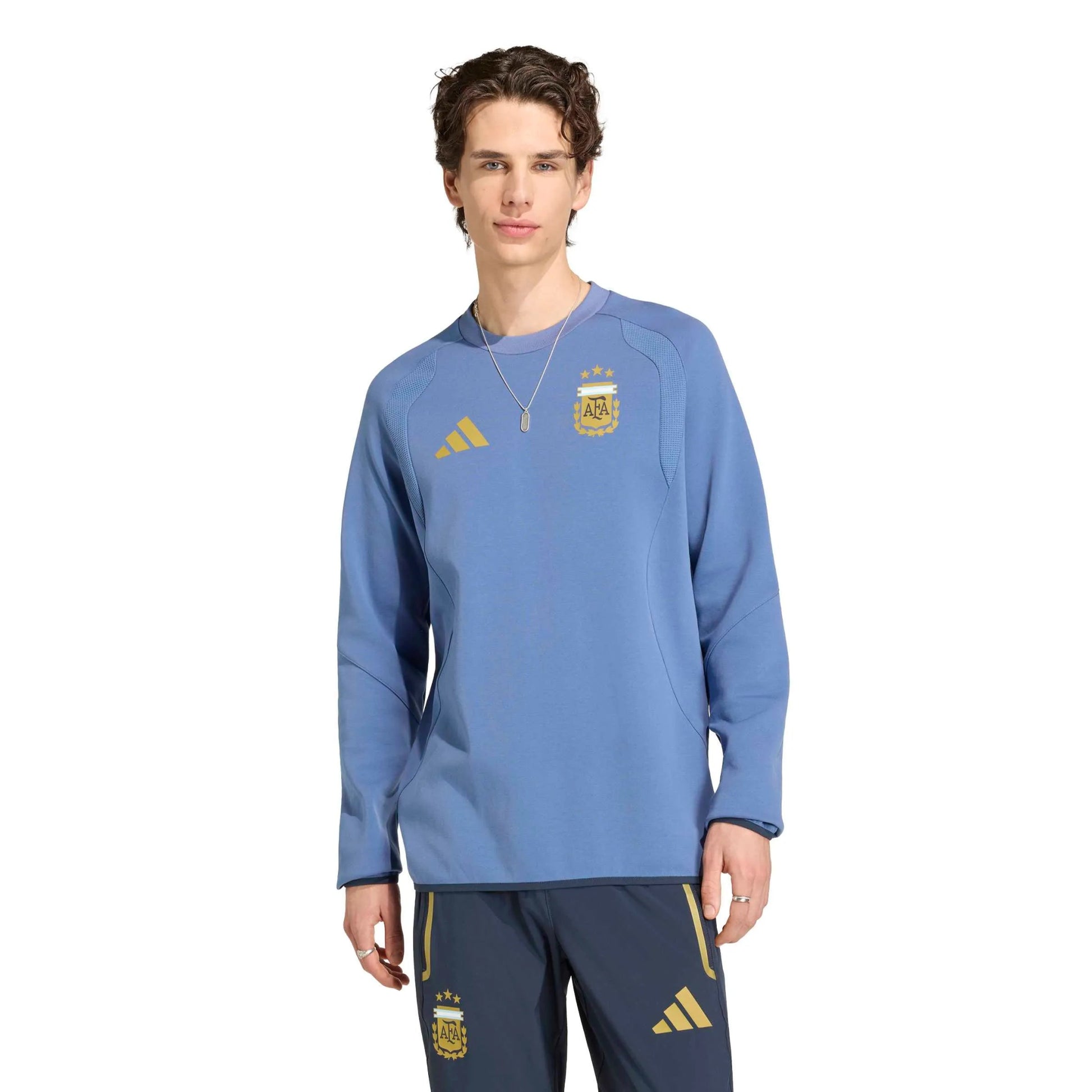 2026 Argentina Men's Tiro Travel Crewneck Sweatshirt