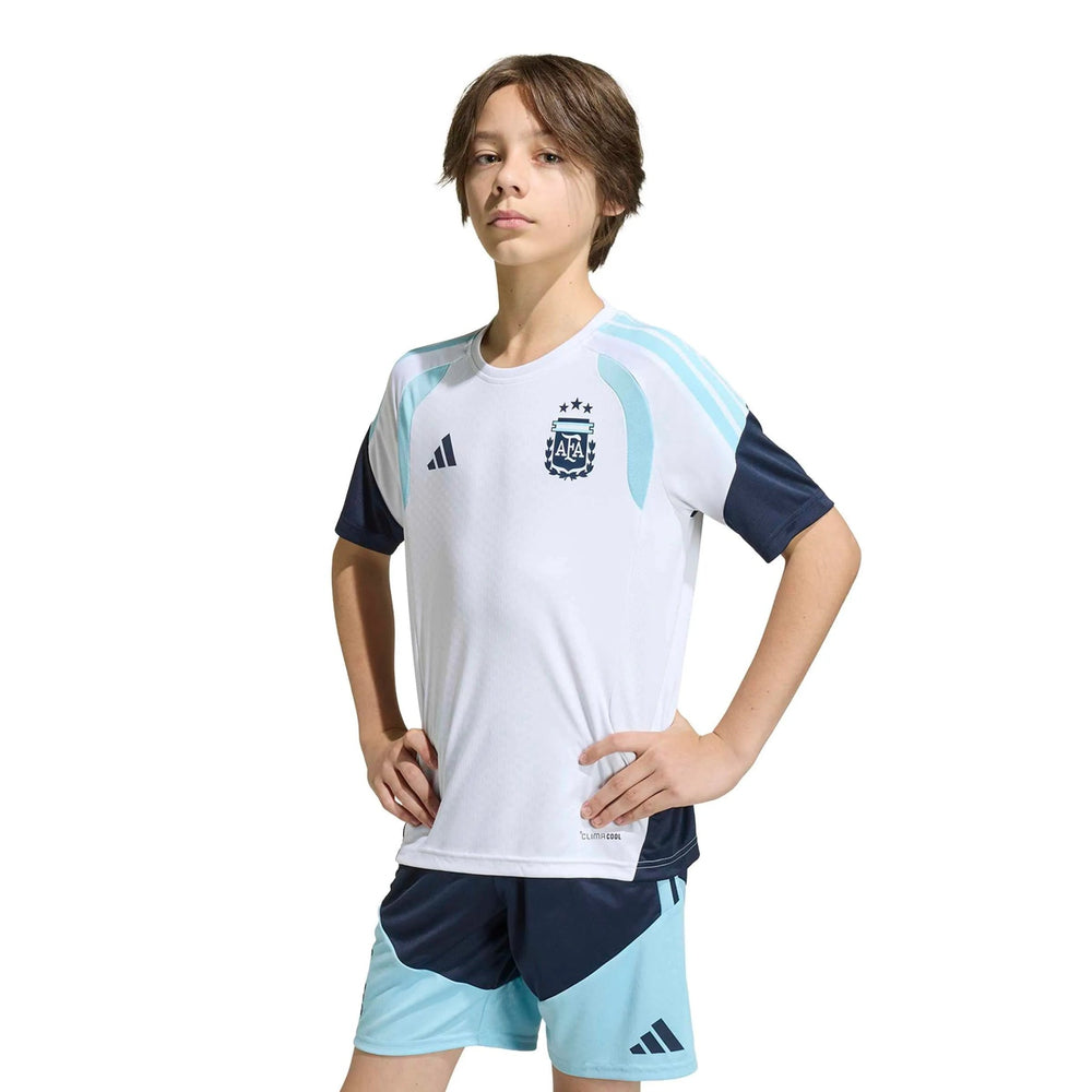 2026 Argentina Youth Training Soccer Jersey White 