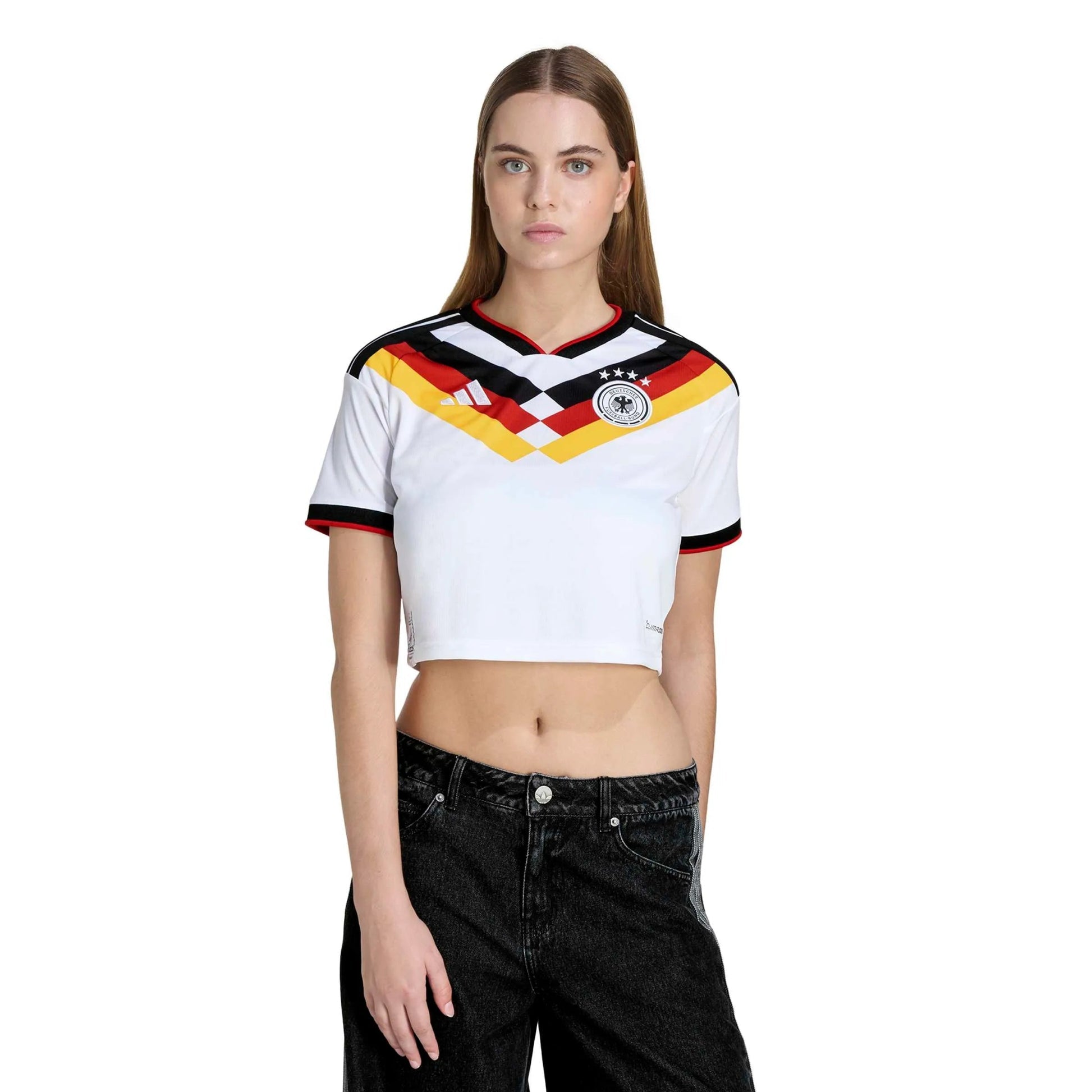 2026 Germany Women's Stadium Home Cropped Soccer Jersey 