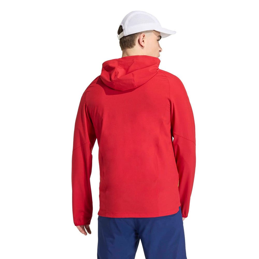 2026 Spain Men's Tiro Travel Full Zip Windbreaker Team Power Red 2 