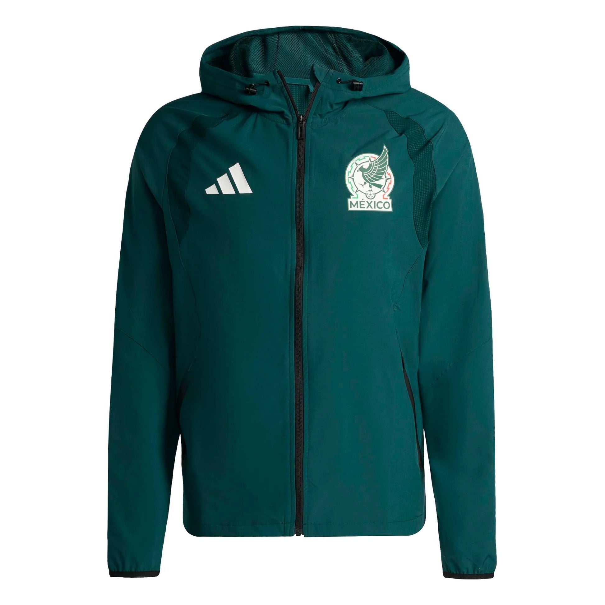 2026 Mexico Men's Tiro Travel Full Zip Windbreaker Aurora Ivy 