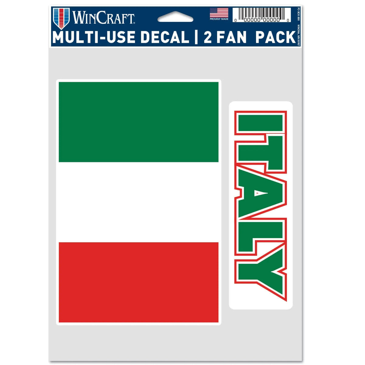 Italy Flag Multi-Use Decal (5.5"x7.75")