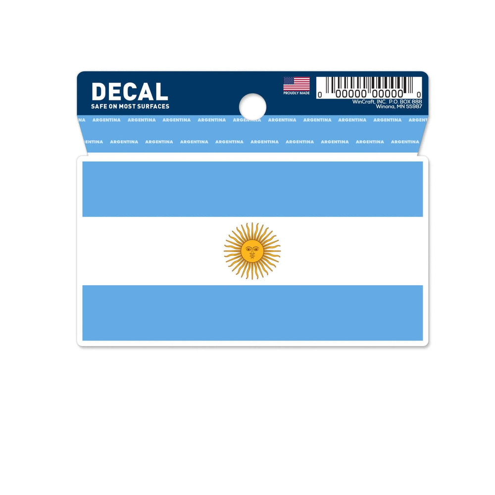 Argentina Flag Decal (3"x4")
