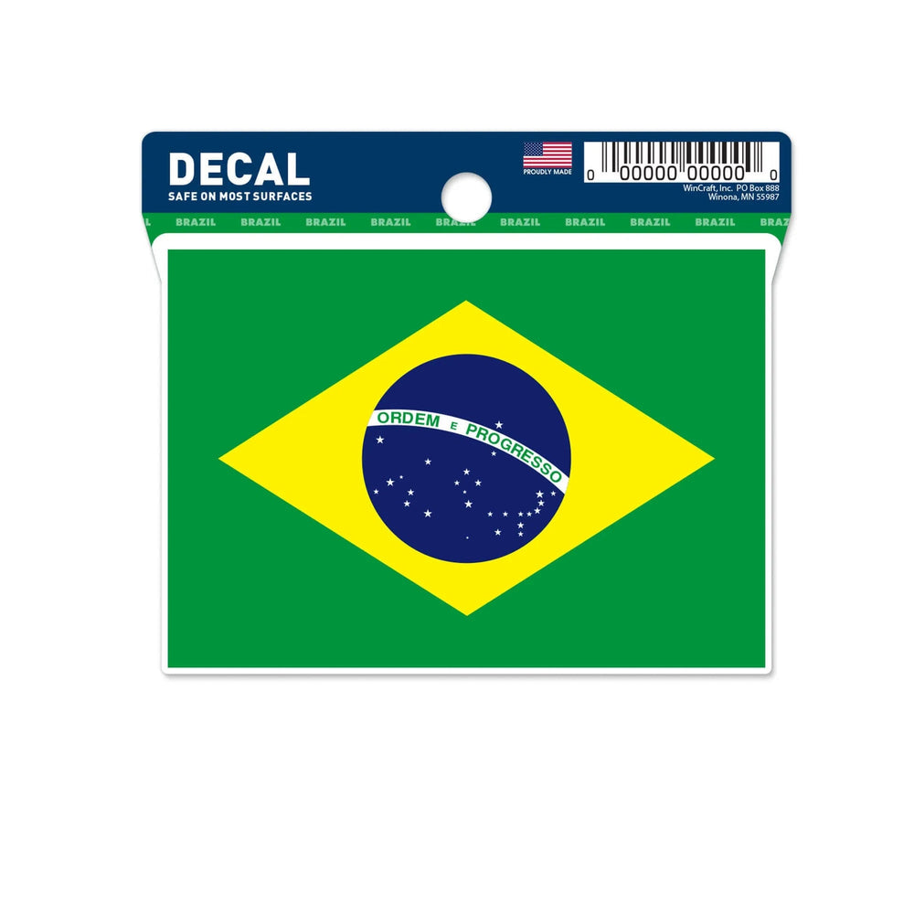 Brazil Flag Decal (3"x4")