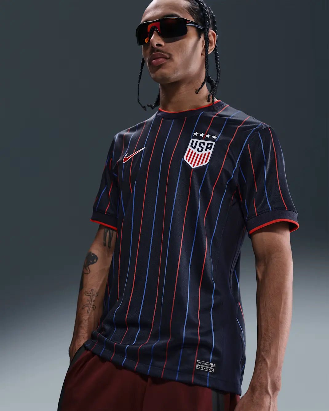 2025 USA Women's (Men's Cut) Stadium Away Soccer Jersey