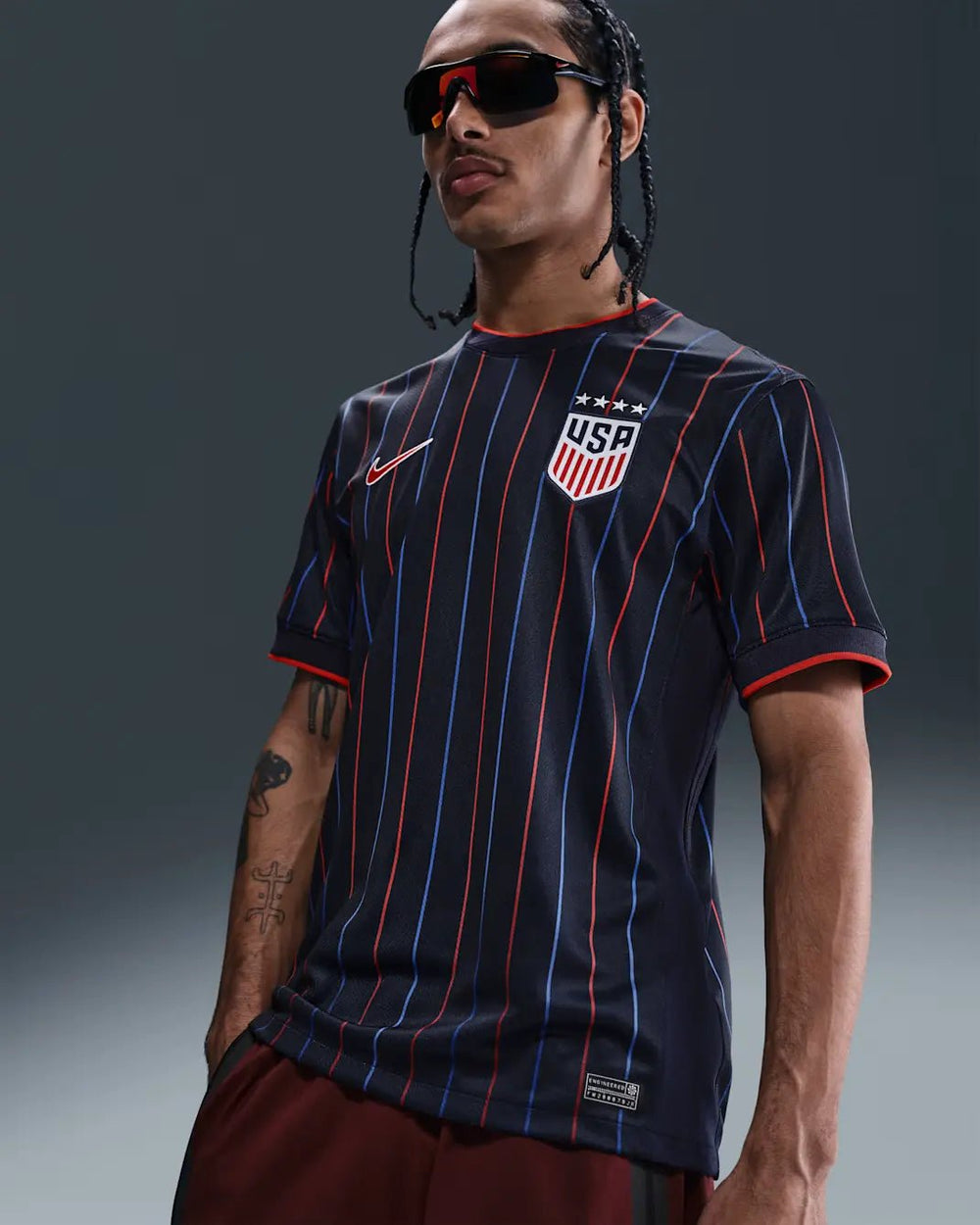 2025 USA Women's (Men's Cut) Stadium Away Soccer Jersey