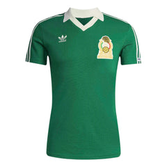 1986 Mexico Men's Retro Stadium Home Soccer Jersey Green 