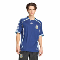2006 Argentina Men's Retro Stadium Away Soccer Jersey Dark Blue 