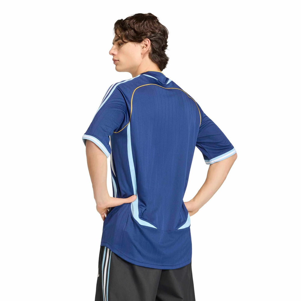 2006 Argentina Men's Retro Stadium Away Soccer Jersey Dark Blue 