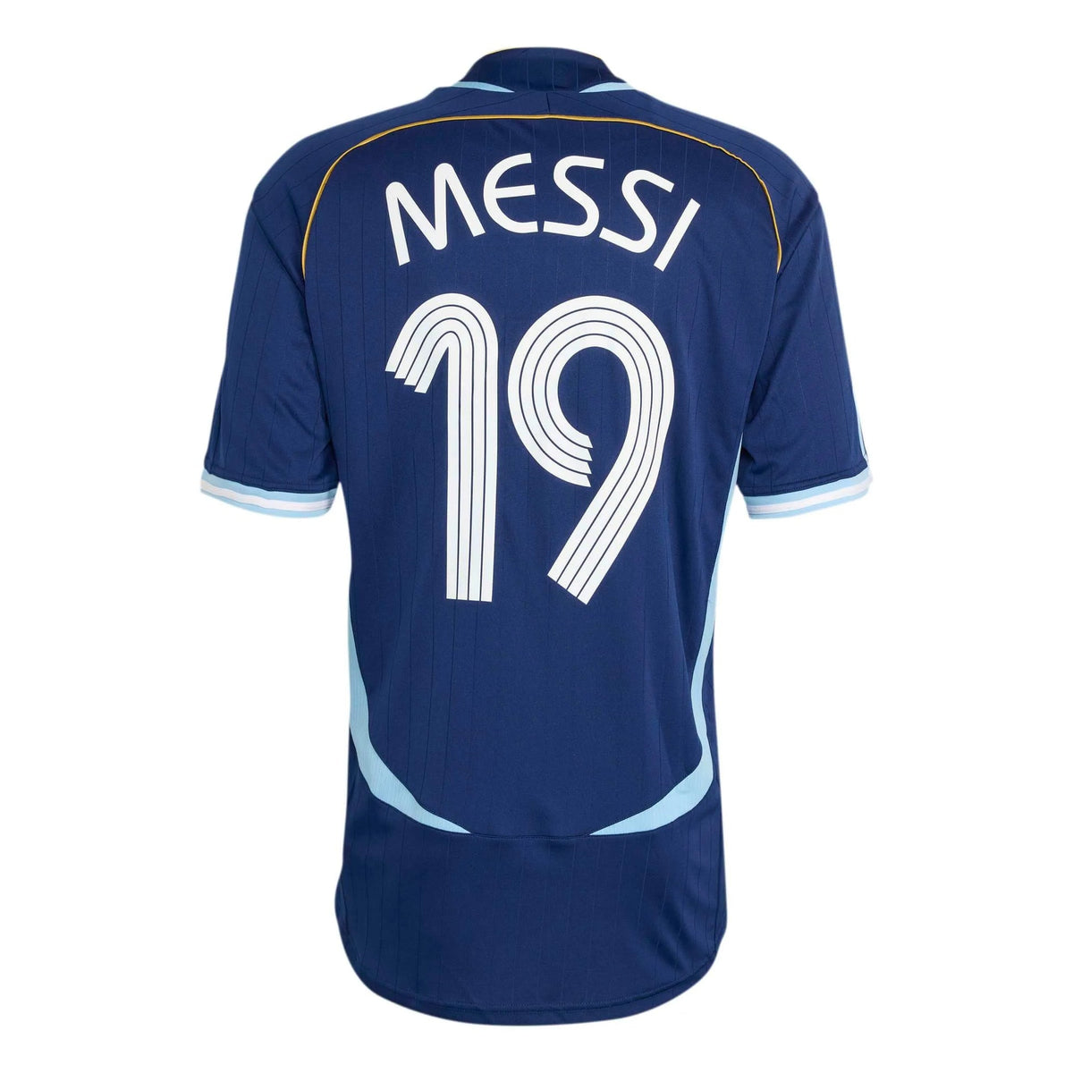 2006 Argentina Men's Retro Stadium Away Messi #19 Soccer Jersey