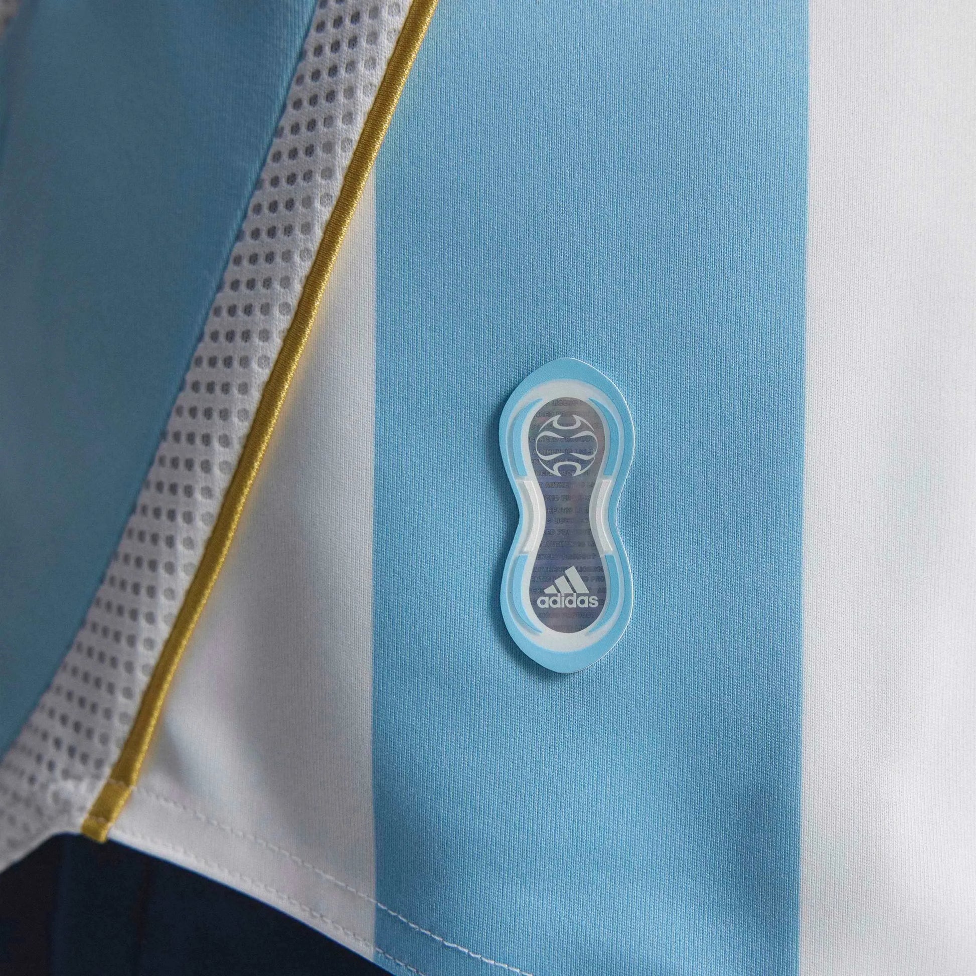 2006 Argentina Men's Retro Stadium Home Messi #19 Soccer Jersey