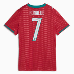 2026 Portugal Women's Stadium Home Ronaldo #7 Soccer Jersey Club Red-Green Lagoon 