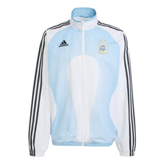 2006 Argentina Men's Retro Home Track Top White / Clear Blue 
