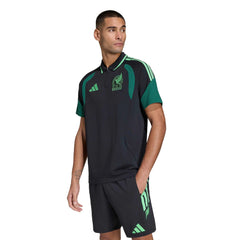 2026 Mexico Men's Tiro Polo Shirt Black / Green 