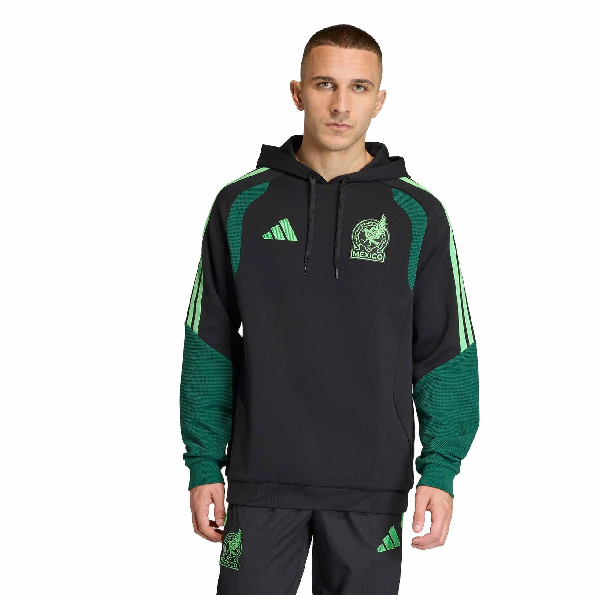 2026 Mexico Men's Tiro Hoodie Black/Green 