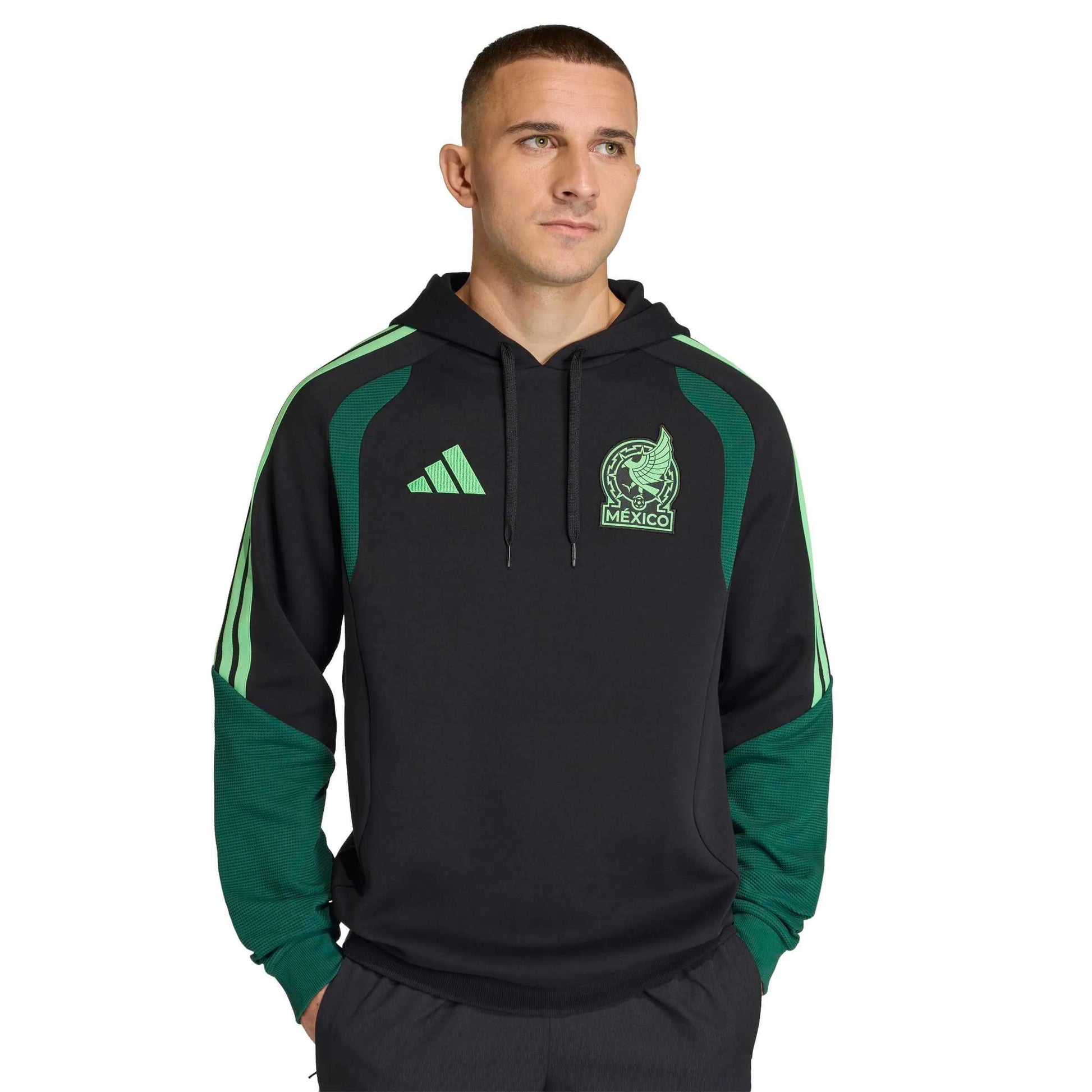 2026 Mexico Men's Tiro Hoodie Black/Green 