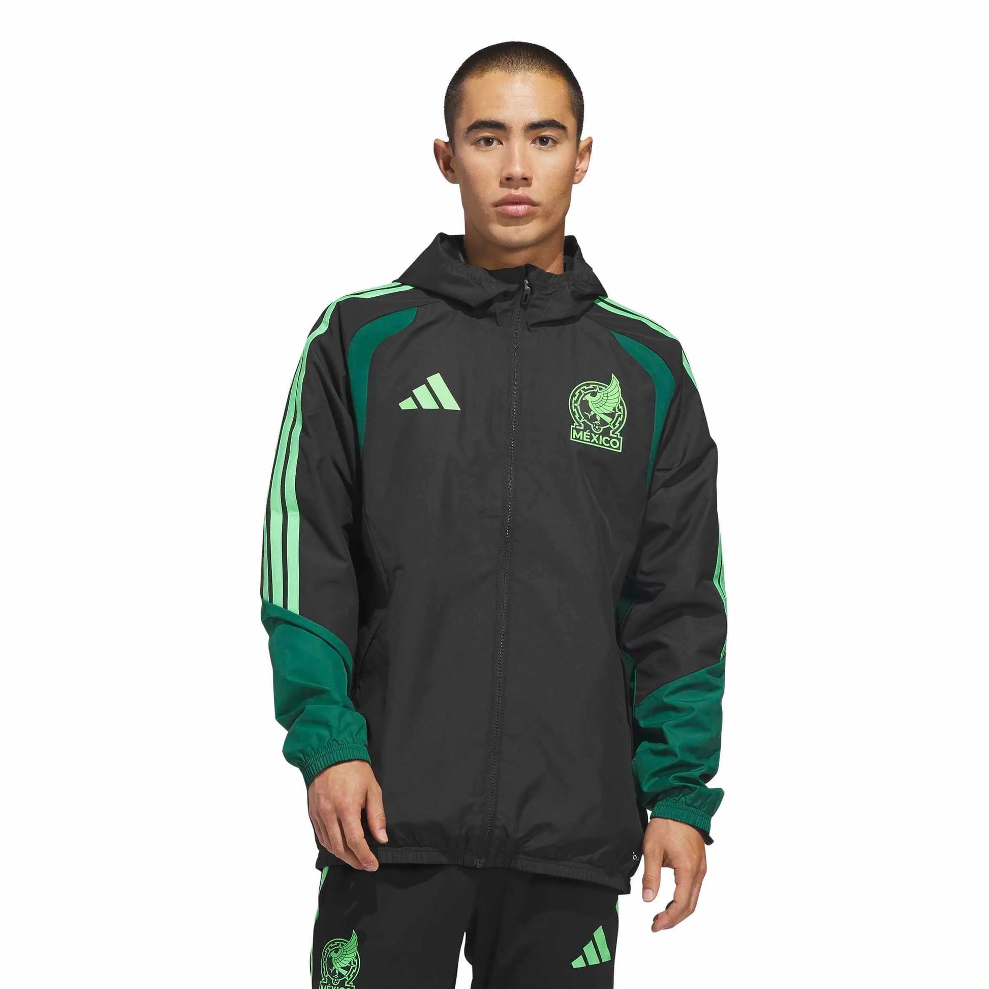 2026 Mexico Men's Tiro All Weather Jacket Black 