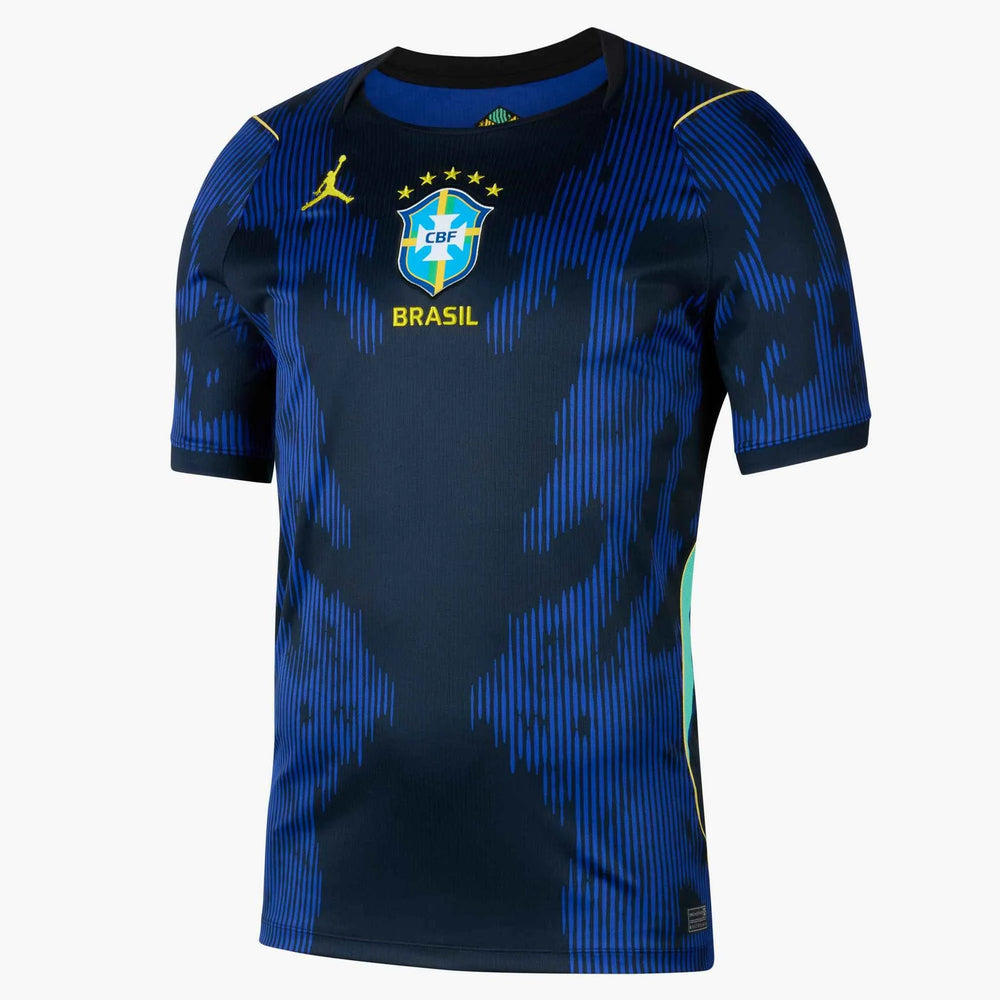 2026-27 Brazil Men's Stadium Away Soccer Jersey Old Royal/Black/P109C 