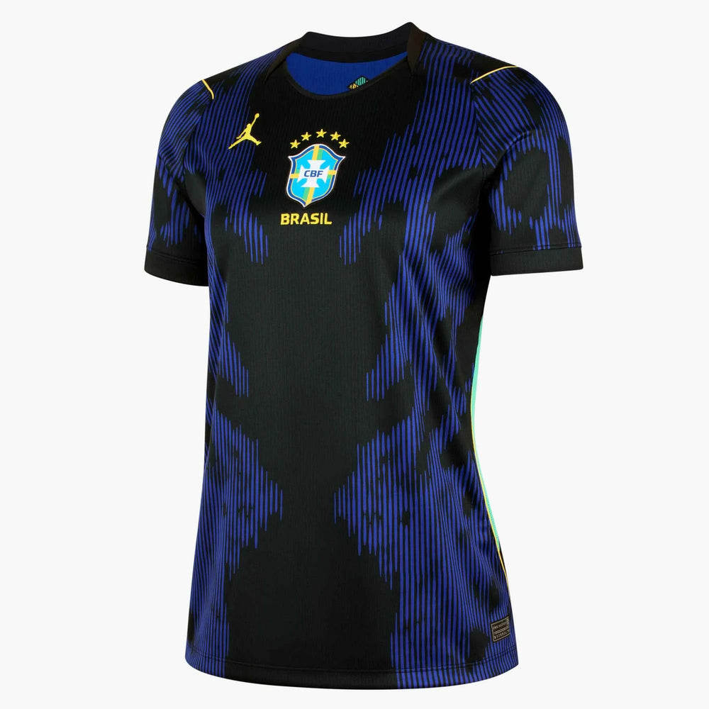 2026-27 Brazil Women's Stadium Away Soccer Jersey Old Royal/Black/P109C 