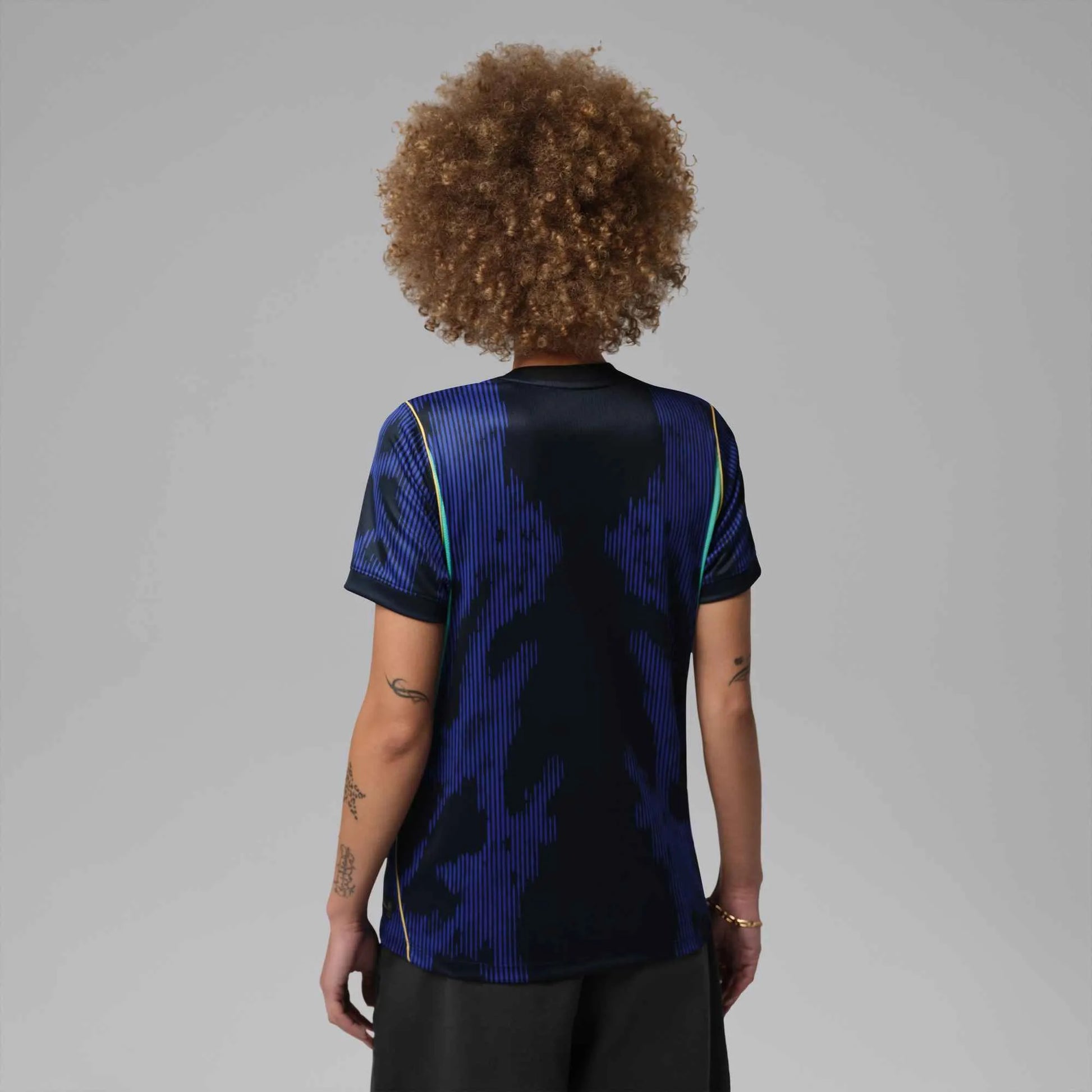 2026-27 Brazil Women's Stadium Away Soccer Jersey Old Royal/Black/P109C 