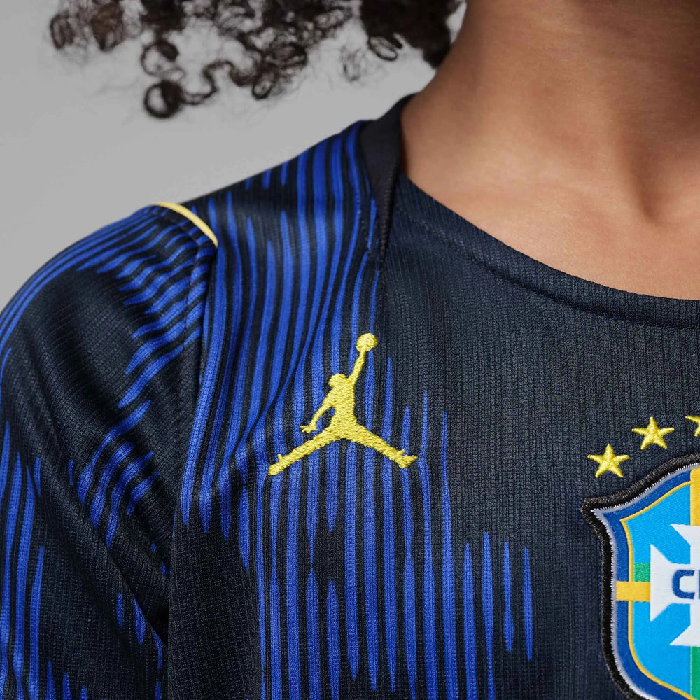 2026-27 Brazil Little Kids' Stadium Away Soccer Jersey Old Royal/Black/P109C 