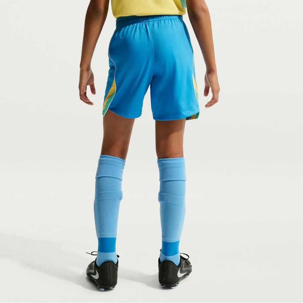 2026-27 Brazil Youth Stadium Home Shorts LT Photo Blue/Light Menta/White 