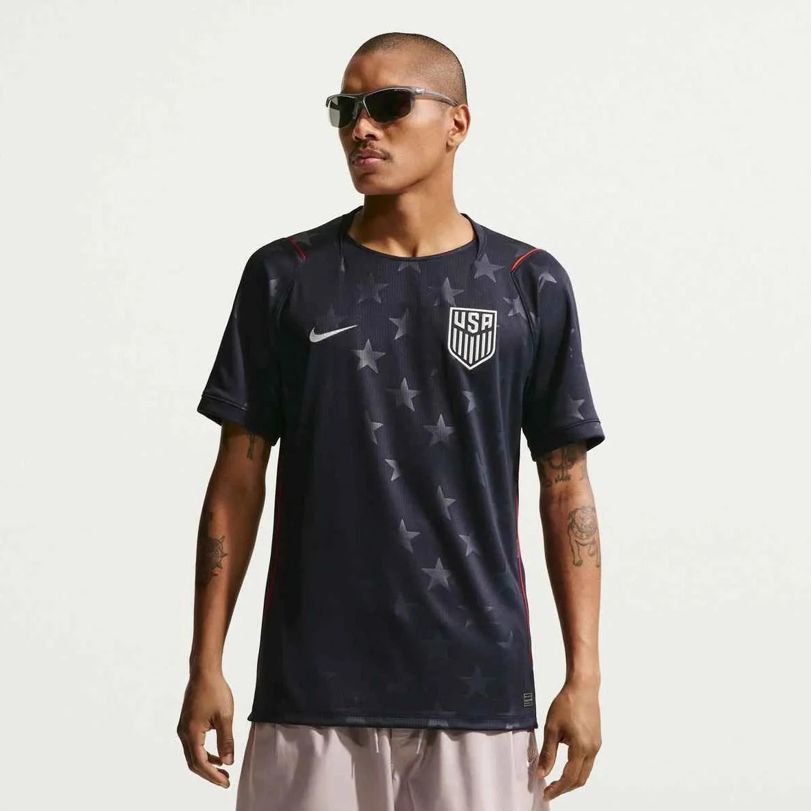 2026-27 USMNT Men's Stadium Away Soccer Jersey Dark Obsidian/Pure Platinum 