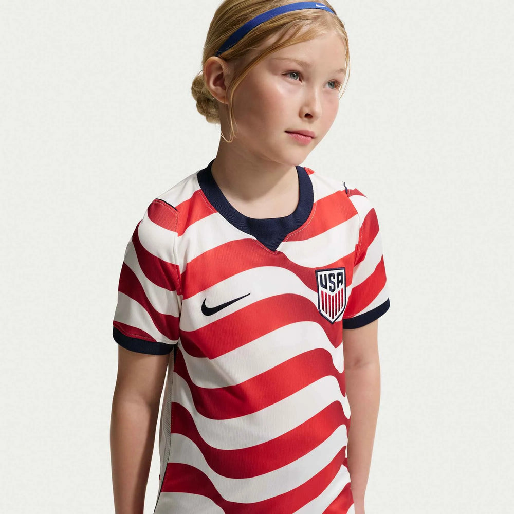2026-27 USMNT Youth Stadium Home Soccer Jersey Sail/Midnight Navy/Midnight Navy 