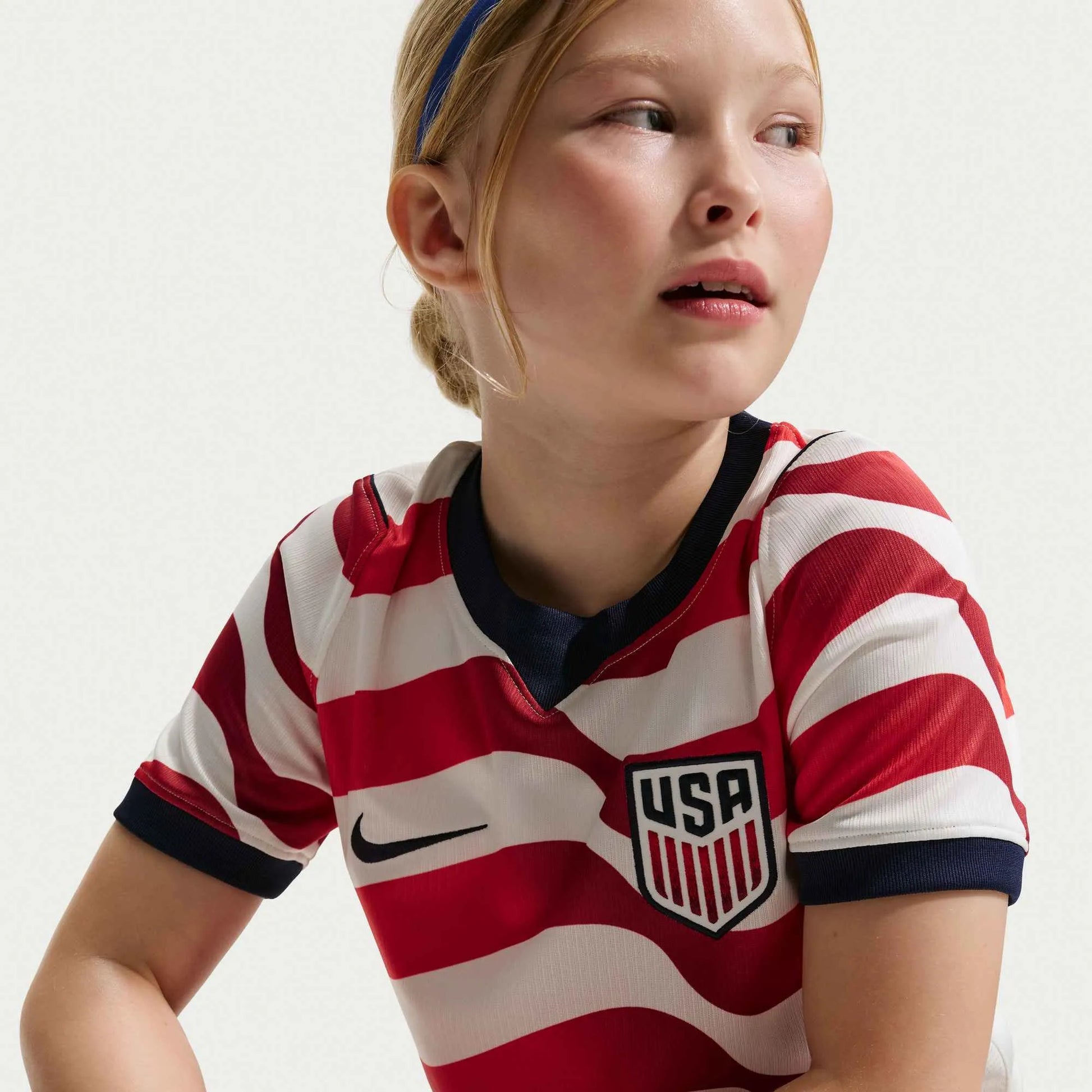 2026-27 USMNT Youth Stadium Home Soccer Jersey Sail/Midnight Navy/Midnight Navy 