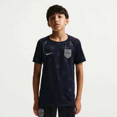 2026-27 USMNT Youth Stadium Away Soccer Jersey Dark Obsidian/Pure Platinum 