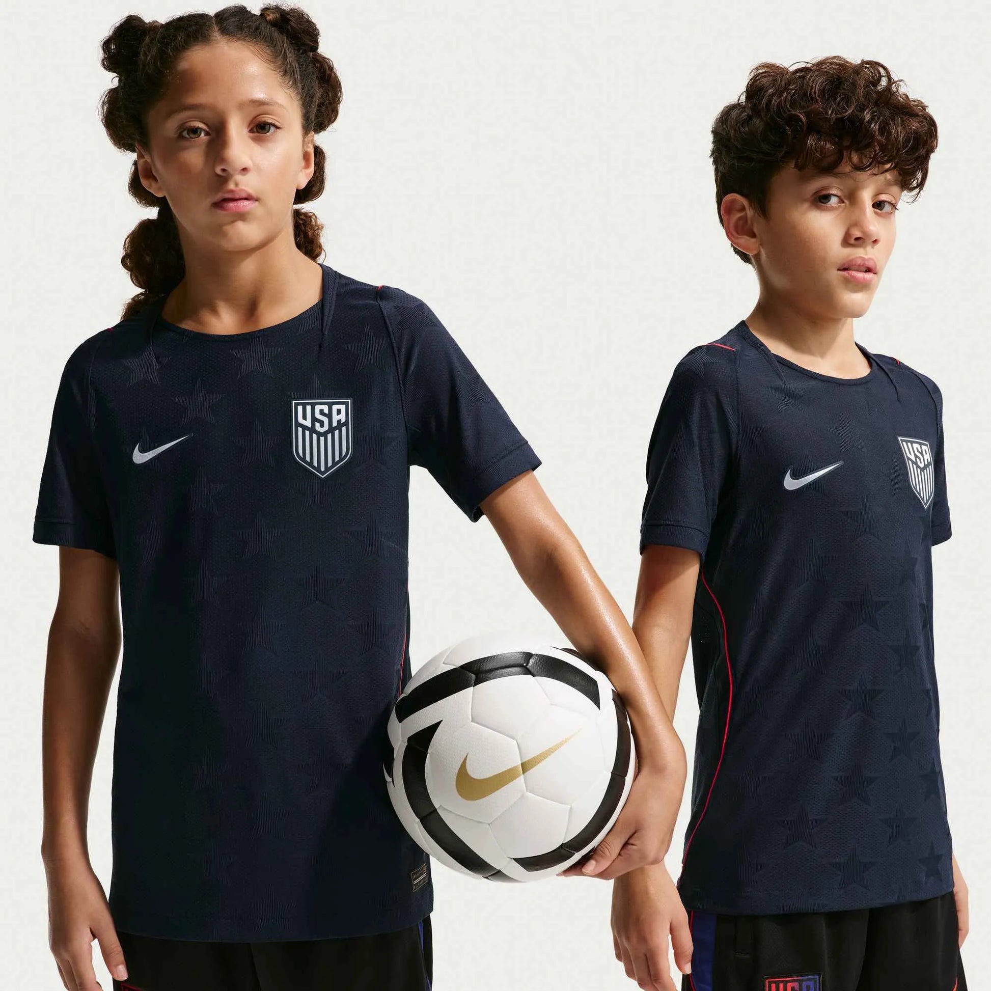 2026-27 USMNT Youth Authentic Away Soccer Jersey Dark Obsidian/Pure Platinum 