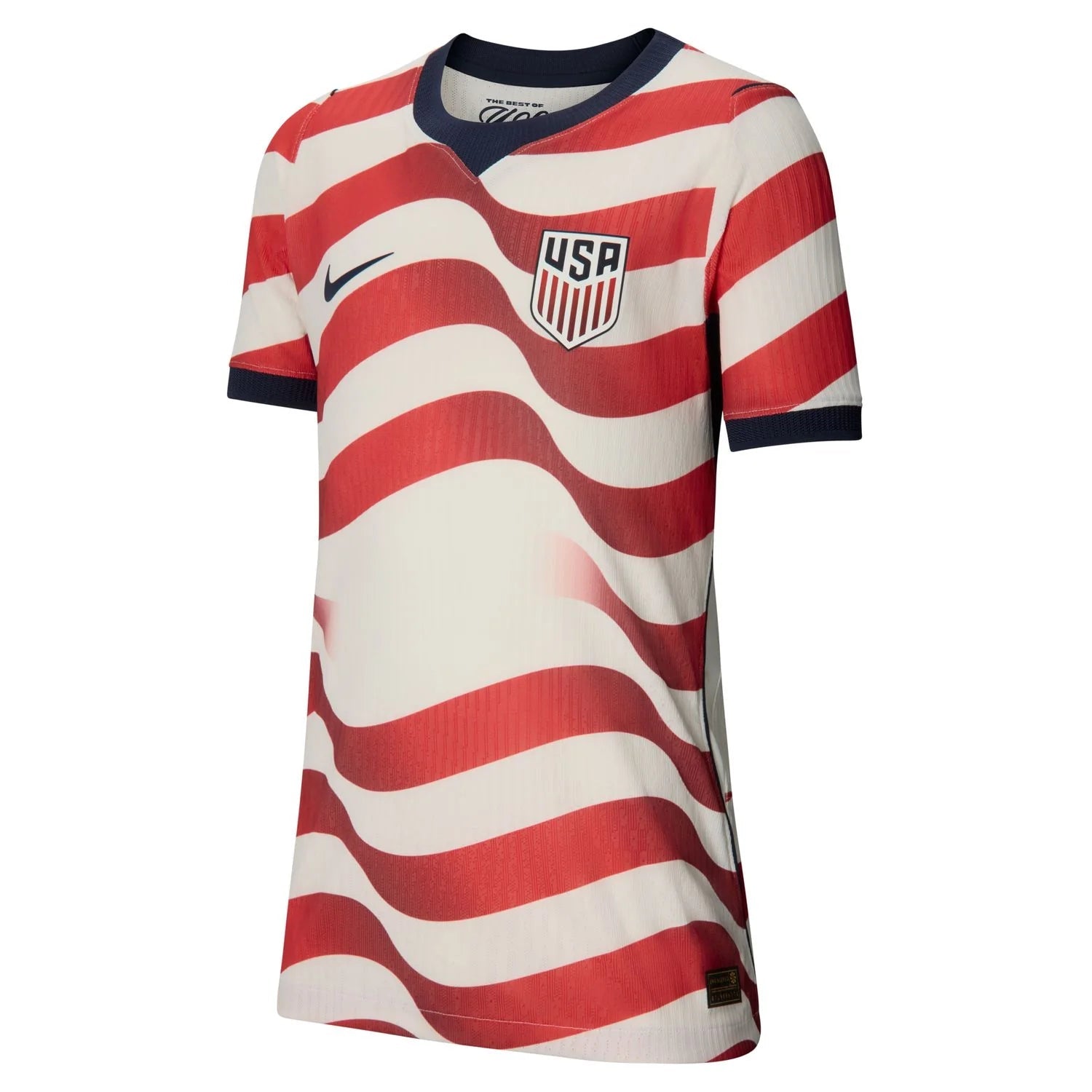 2026-27 USMNT Youth Authentic Home Player Soccer Jersey Sail/Midnight Navy/Midnight Navy 