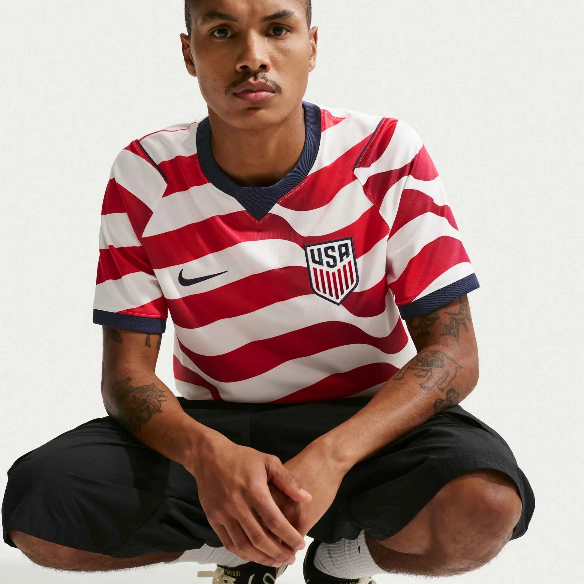 2026-27 USMNT Men's Stadium Home Soccer Jersey Sail/Midnight Navy/Midnight Navy 