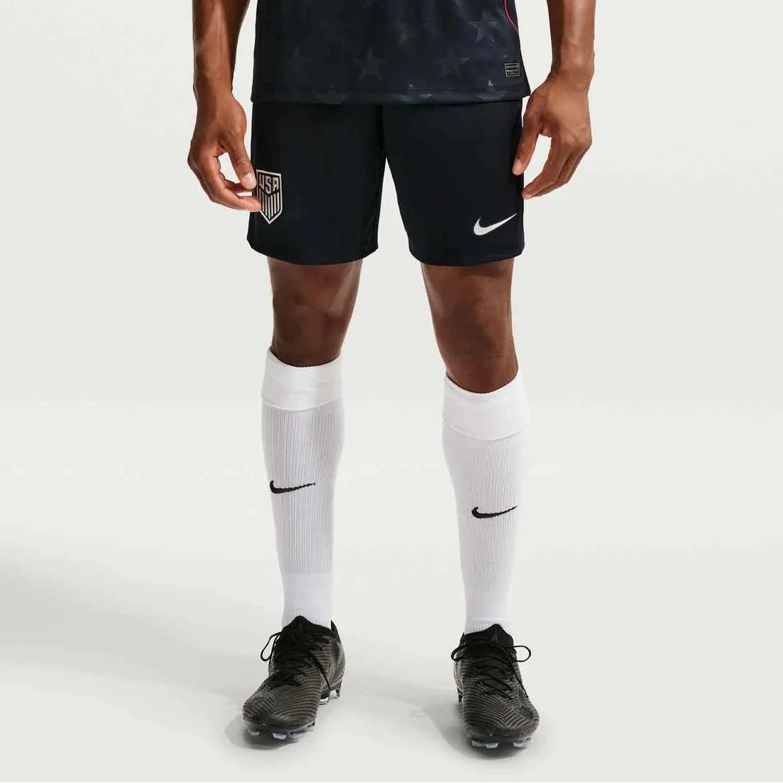 2026-27 USMNT Men's Stadium Away Shorts Dark Obsidian/Pure Platinum 