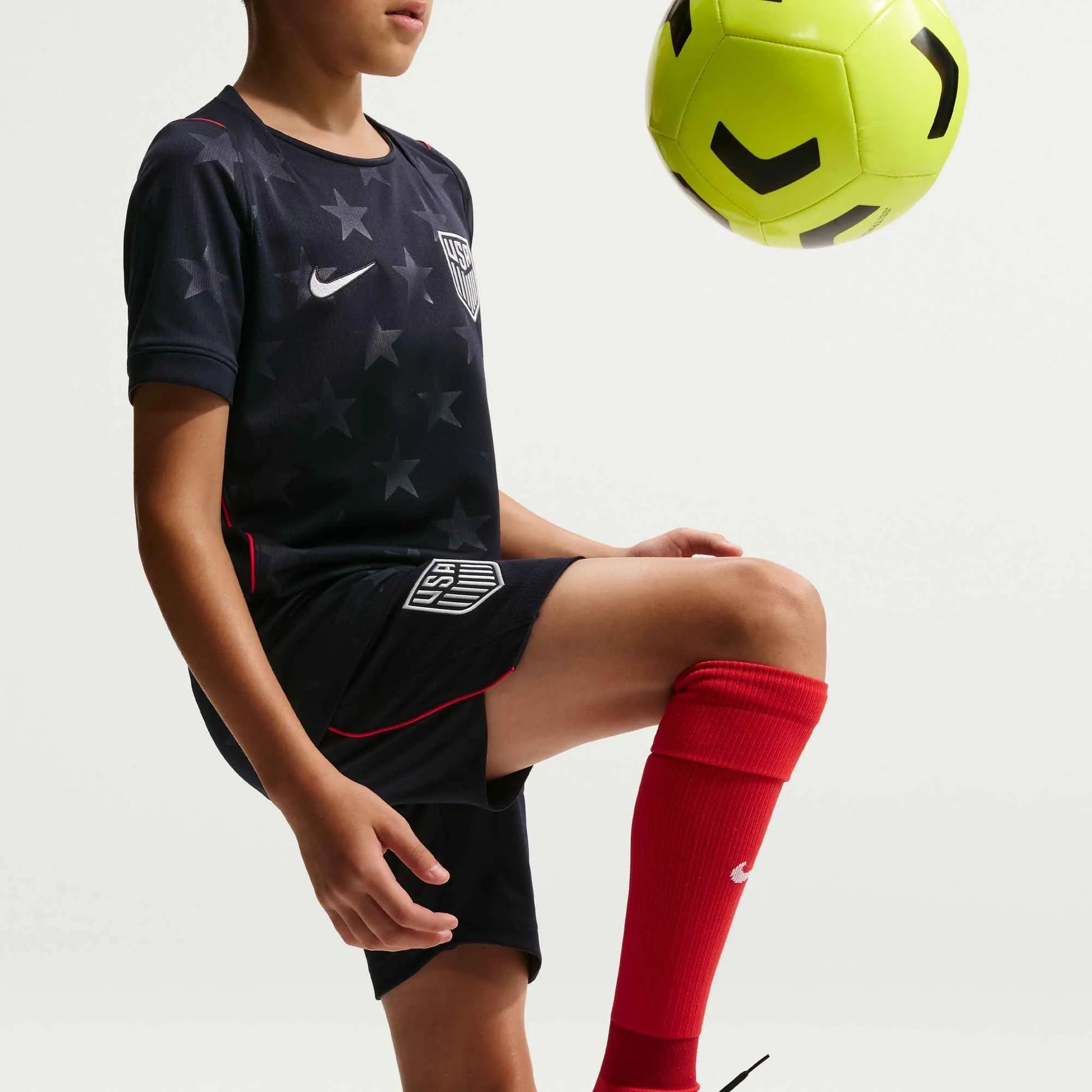2026-27 USMNT Youth Stadium Away Shorts Dark Obsidian/Pure Platinum 