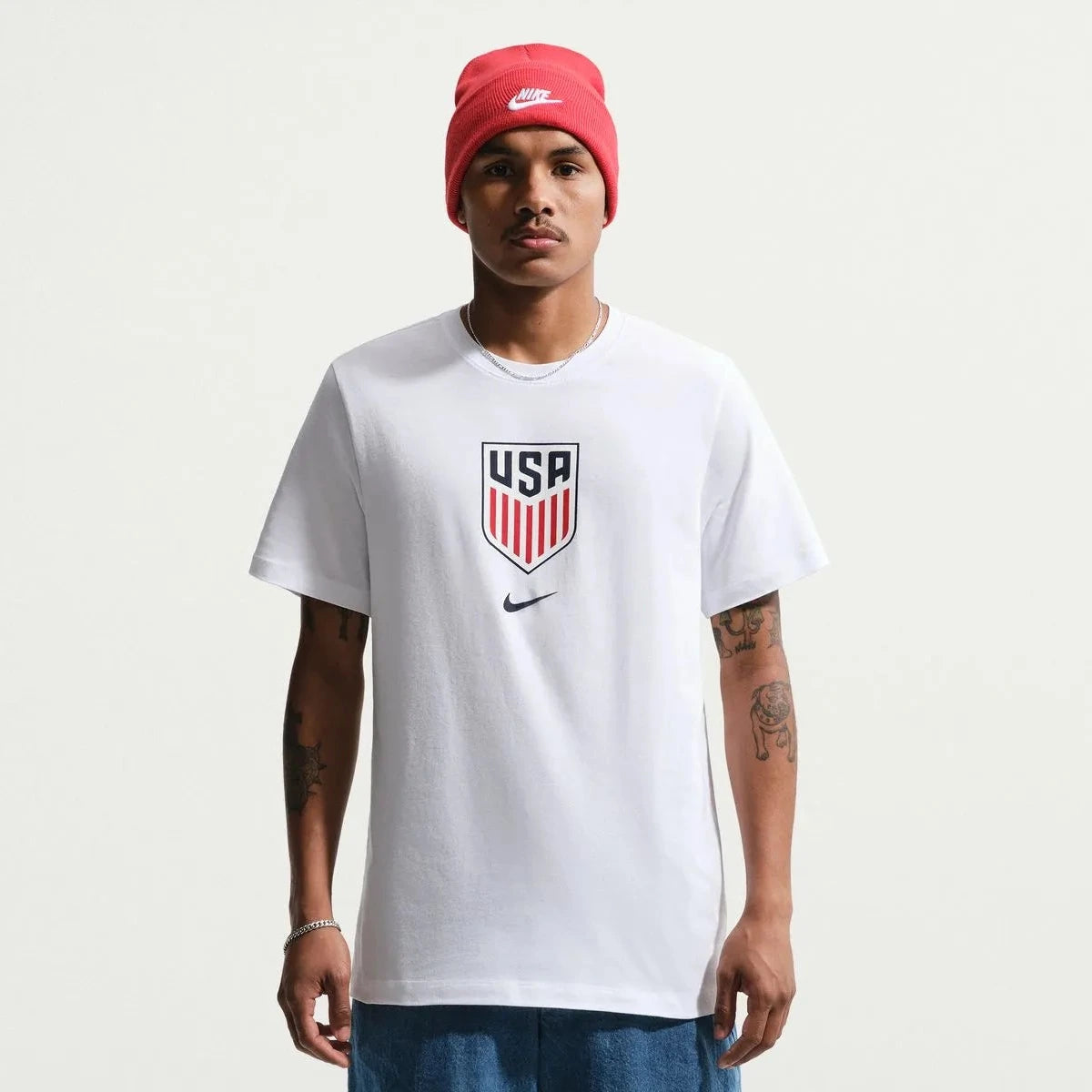 2026-27 USMNT Men's Crest Tee White 