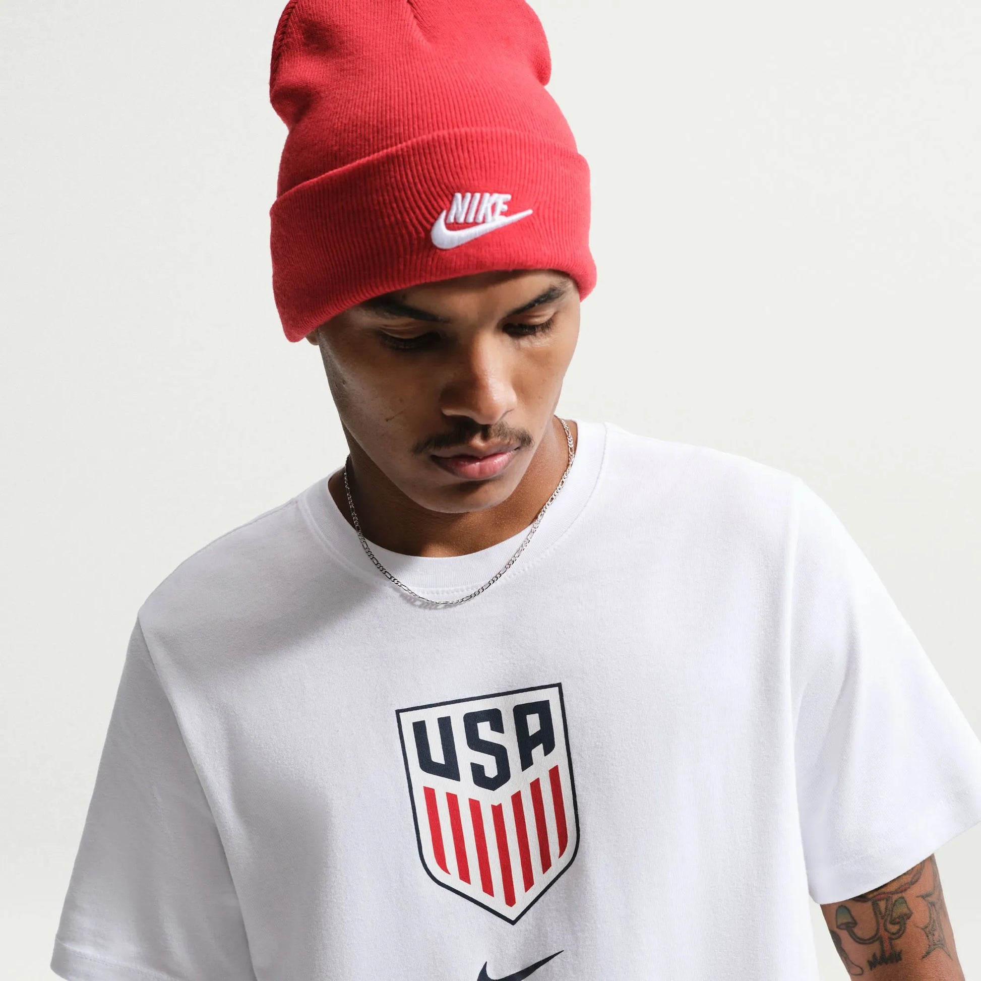2026-27 USMNT Men's Crest Tee White 