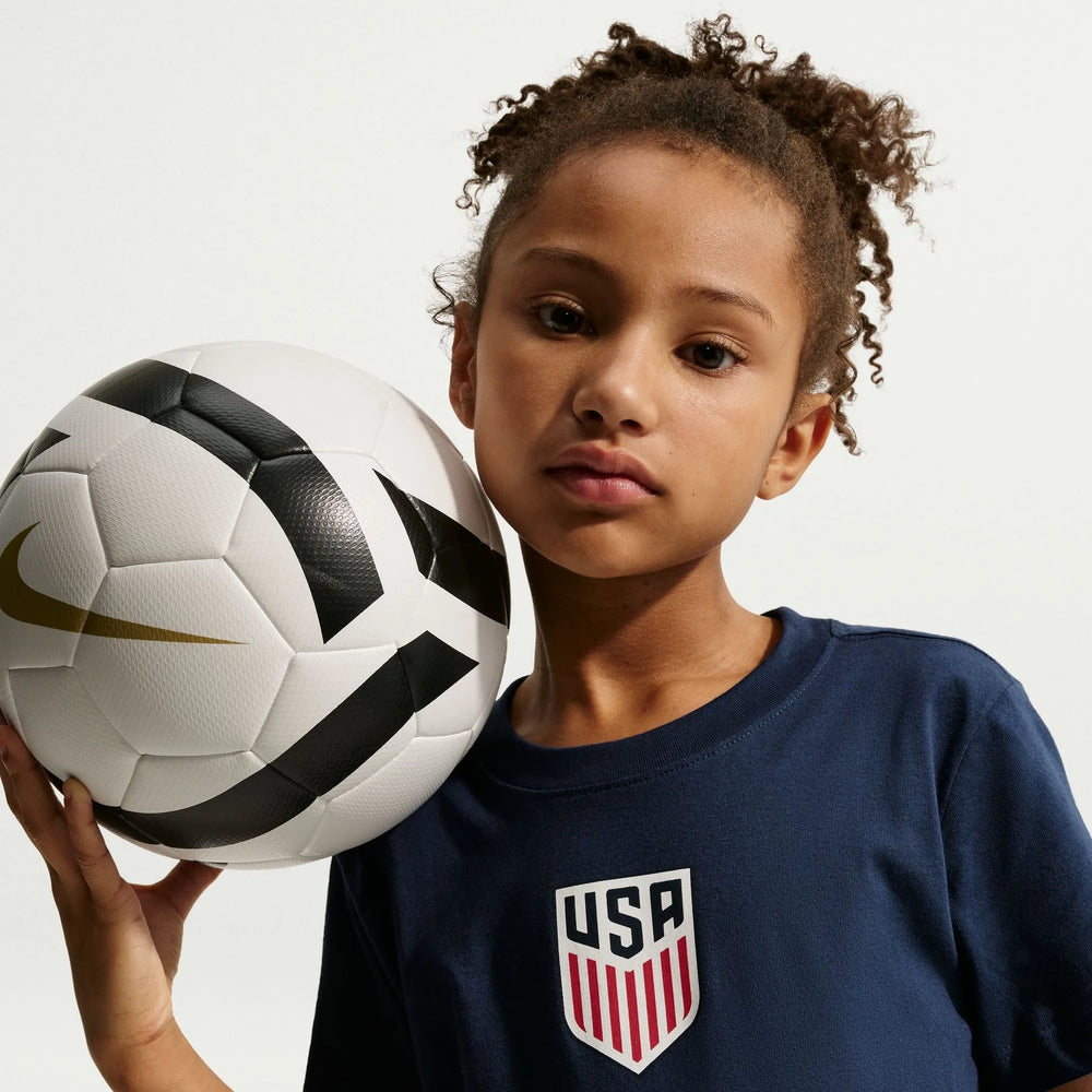 2026-27 USMNT Youth Crest Tee Midnight Navy 